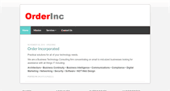 Desktop Screenshot of orderinc.com