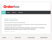 Tablet Screenshot of orderinc.com